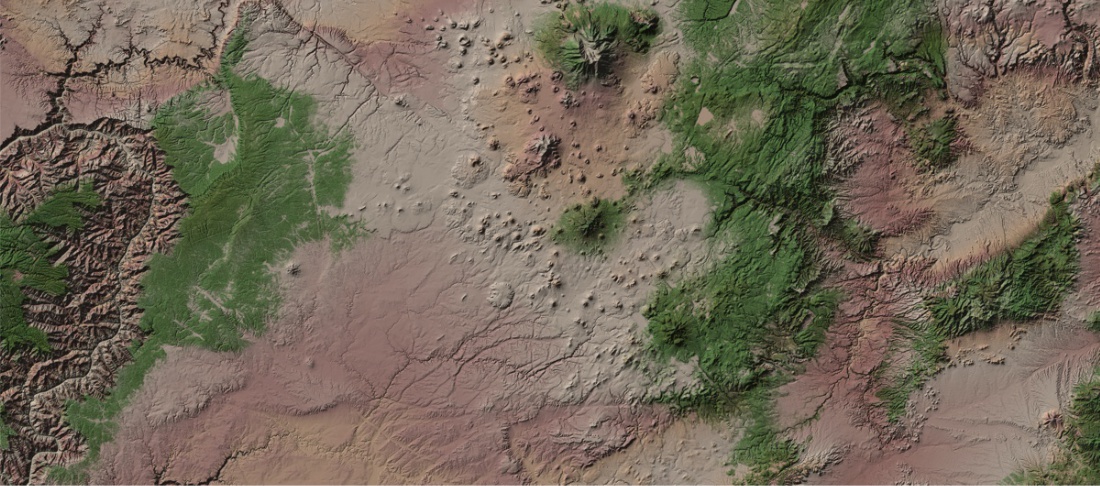 90m elevation data arizona